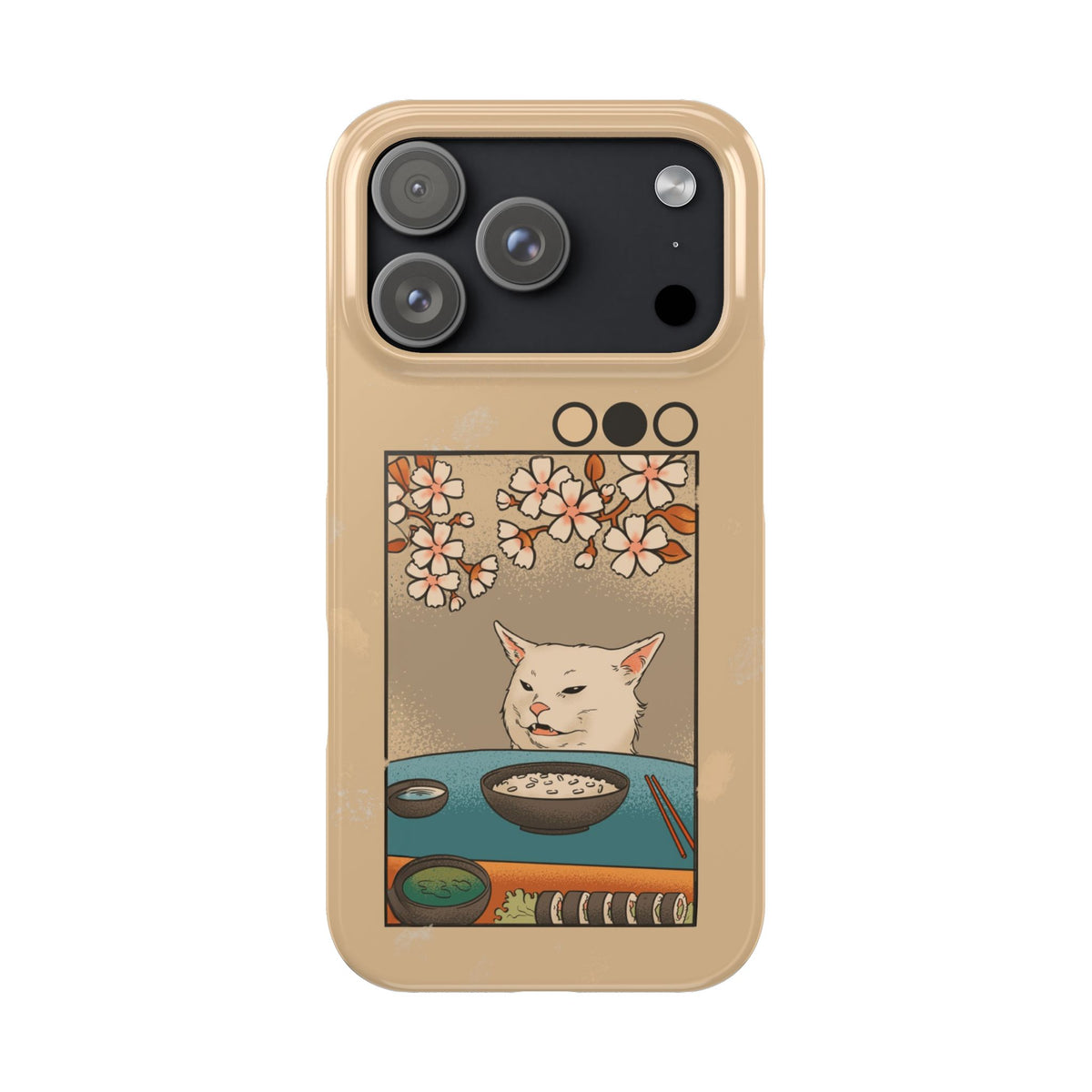 Whimsical Cat and Sushi iPhone Case - casetinger