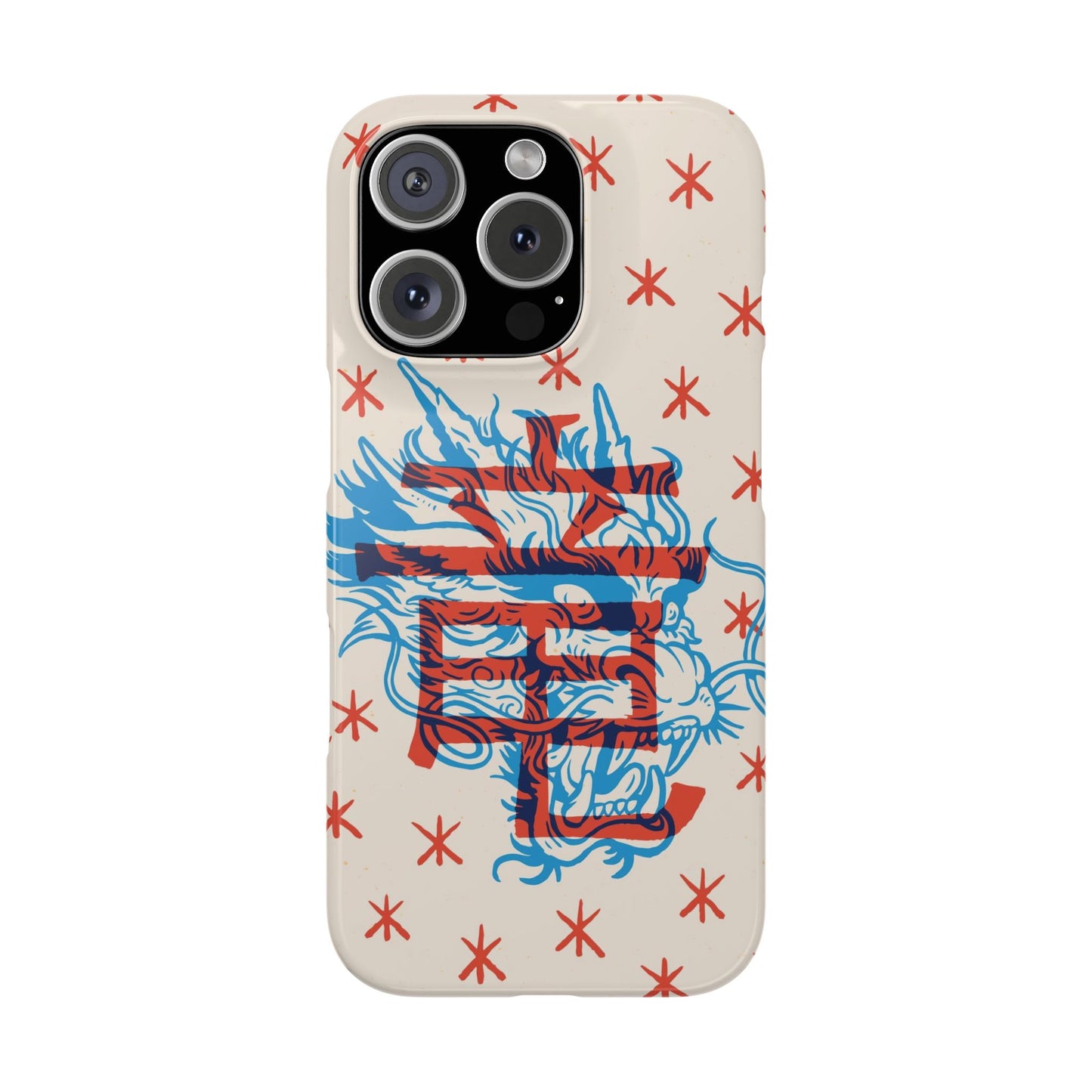 Geek dragon design and Asian art duotone style