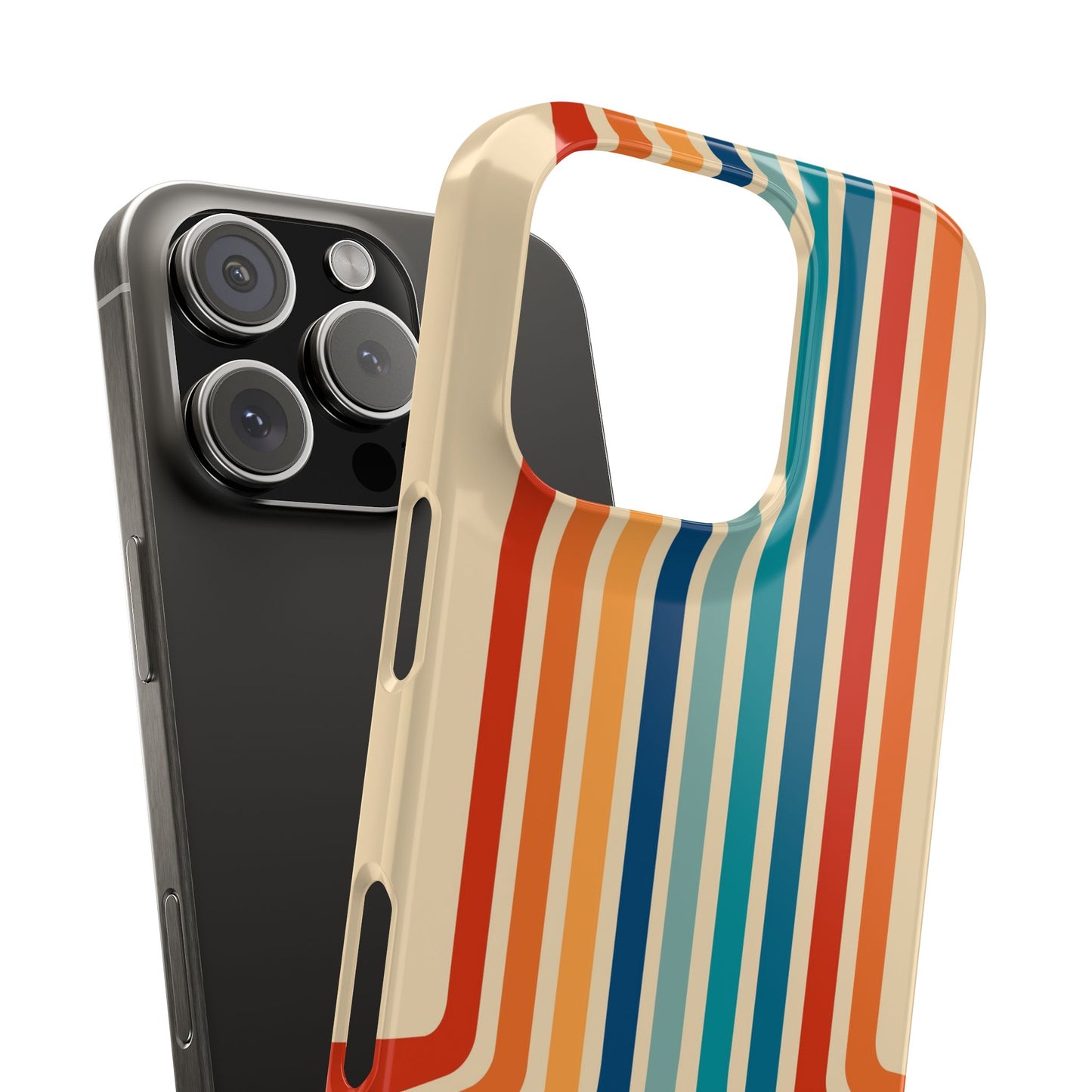 Summer Retro abstract stripes on the horizon