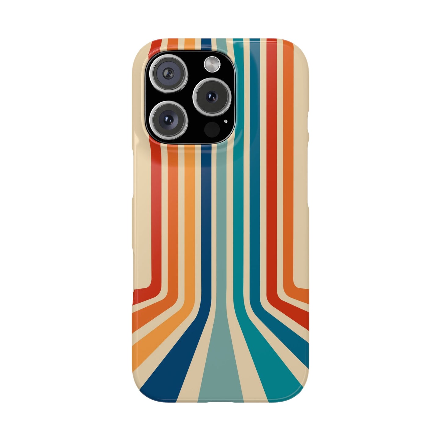 Summer Retro abstract stripes on the horizon