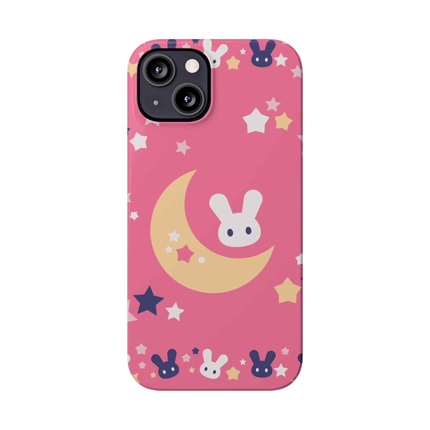 Adorable Bunnies with Moon