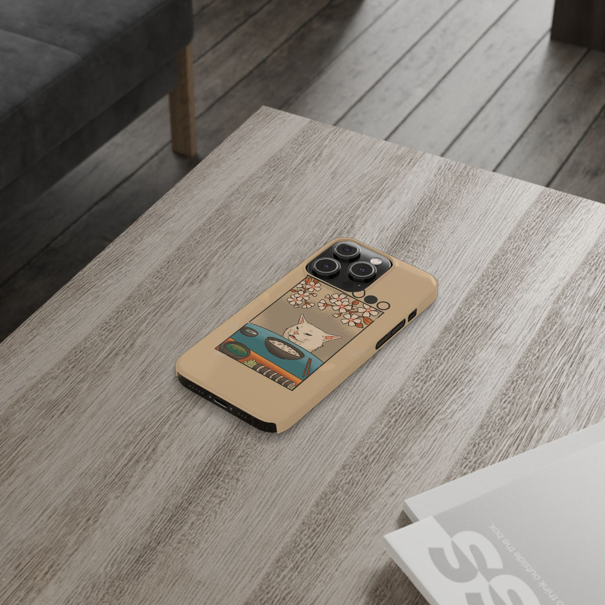 Whimsical Cat and Sushi iPhone Case - casetinger