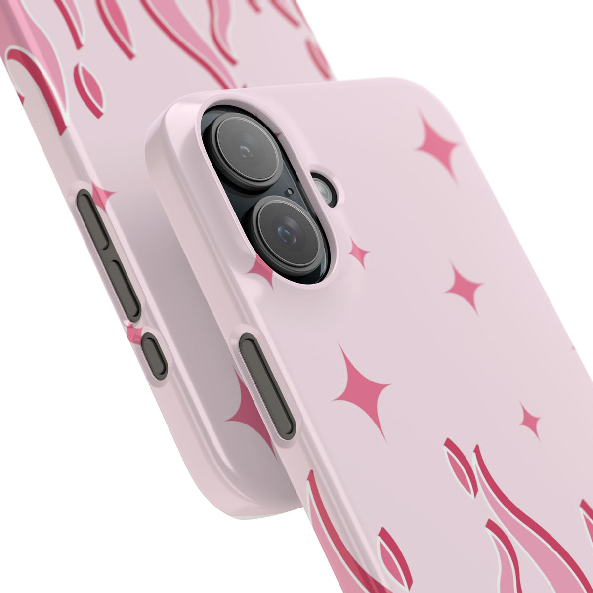 Pink Flame with Heart - casetinger
