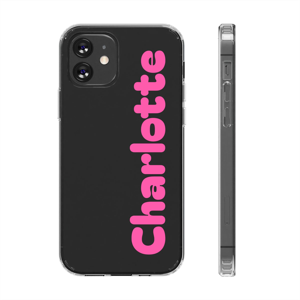 Name iphone case Custom iphone case Silicone iphone case Glossy iphone case Custom gift - casetinger