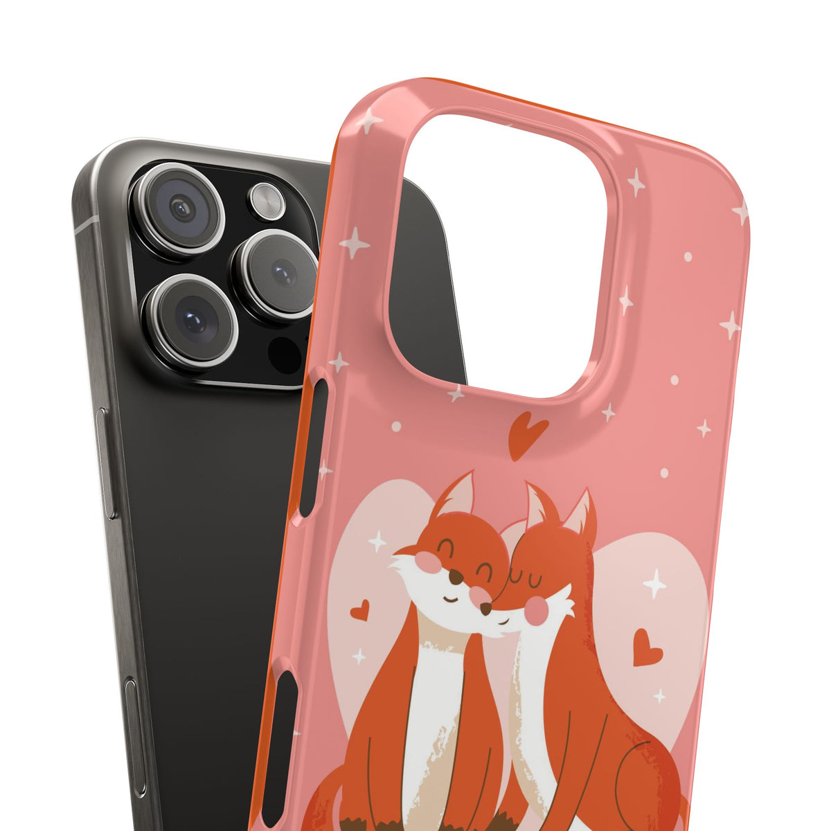 Valentine's Day: Pair of foxes in love - casetinger