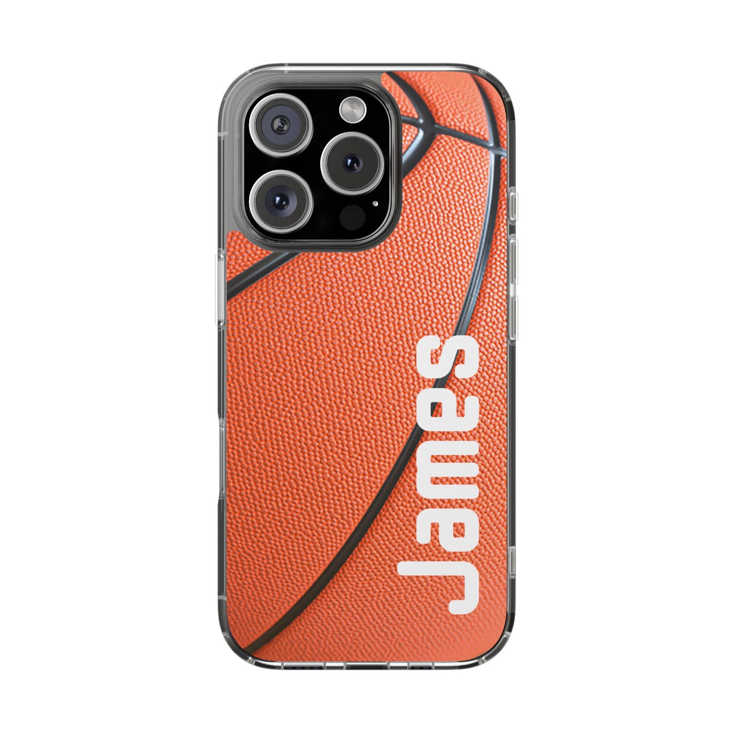 Personalized Basketball iPhone Case – Custom Name Silicone