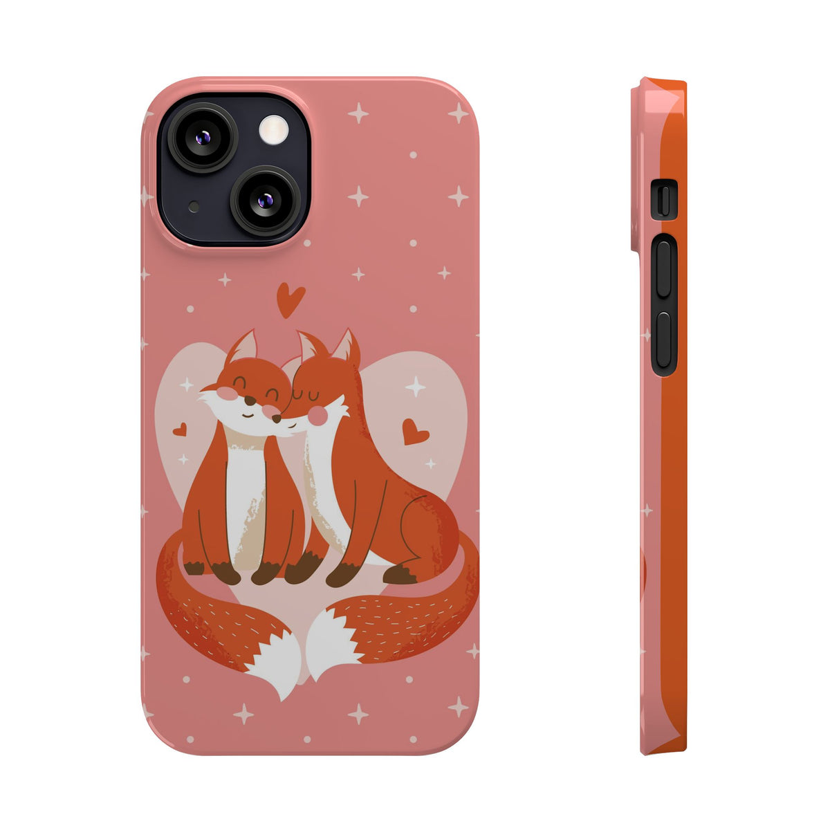 Valentine's Day: Pair of foxes in love - casetinger