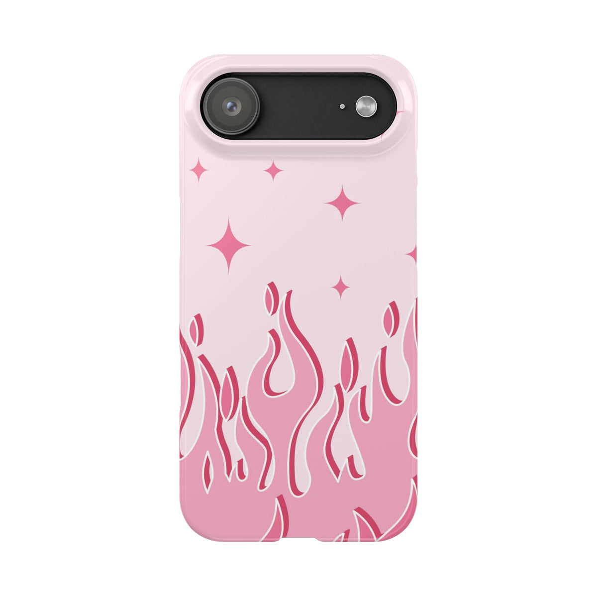 Pink Flame with Heart - casetinger