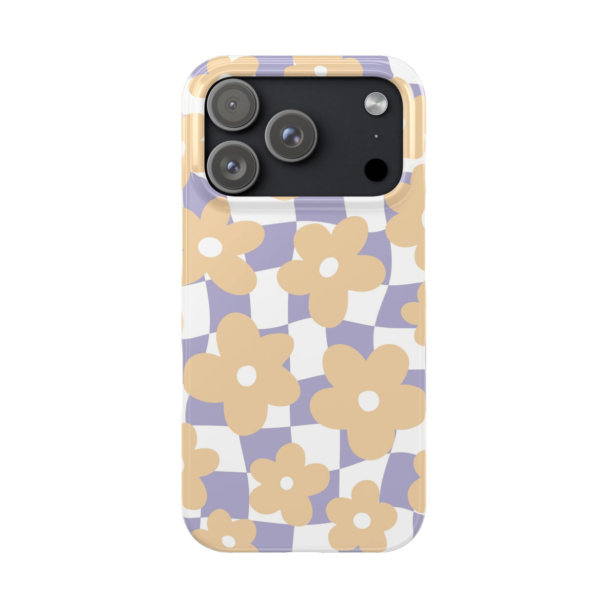 Yellow Floral Retro Grid - casetinger