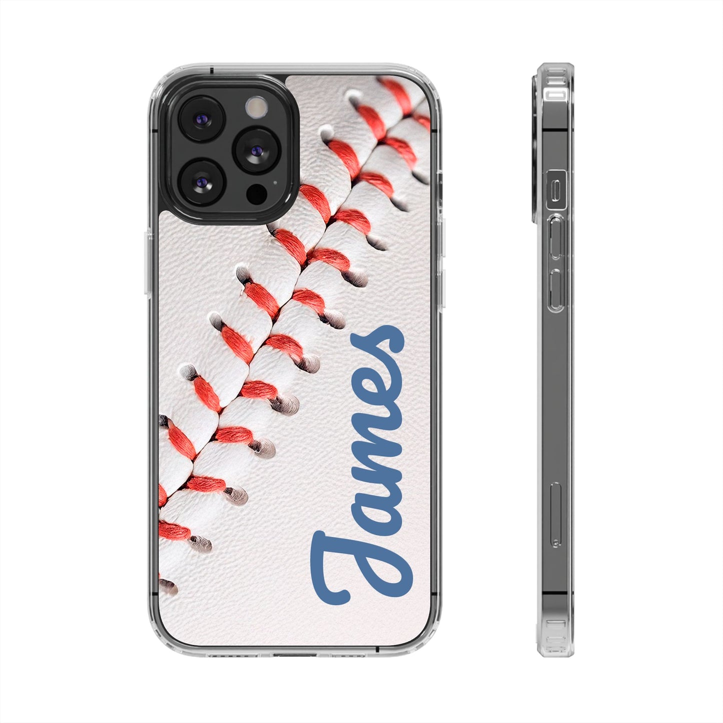 Custom name Baseball iPhone Case β Personalized Silicone