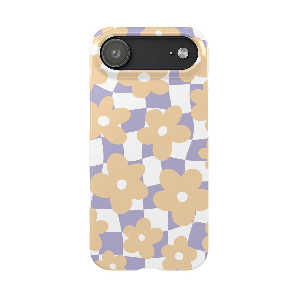 Yellow Floral Retro Grid - casetinger