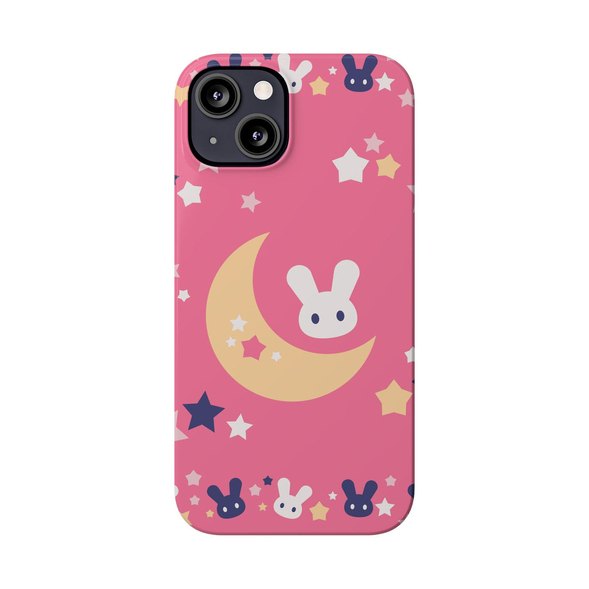 Adorable Bunnies with Moon - casetinger