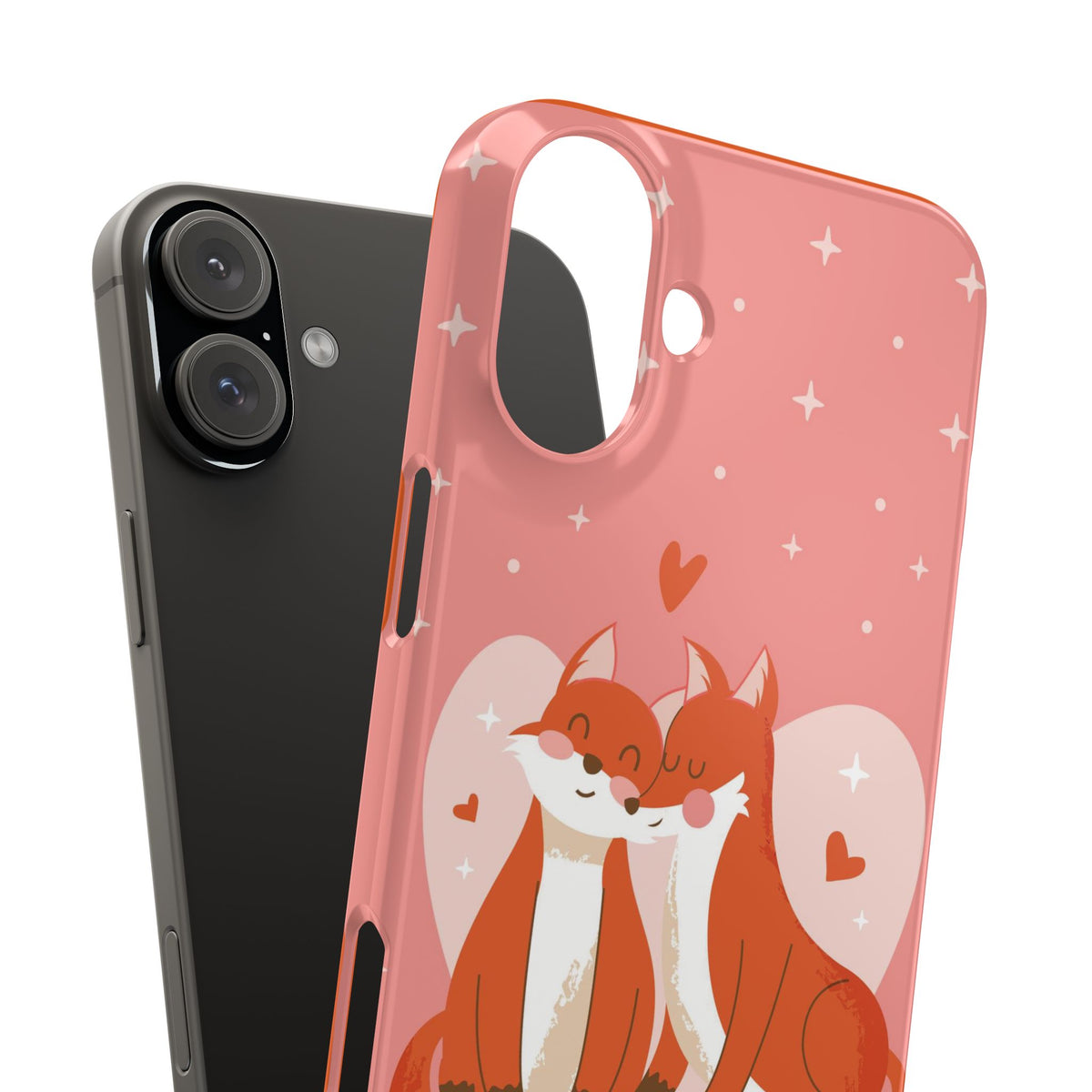 Valentine's Day: Pair of foxes in love - casetinger