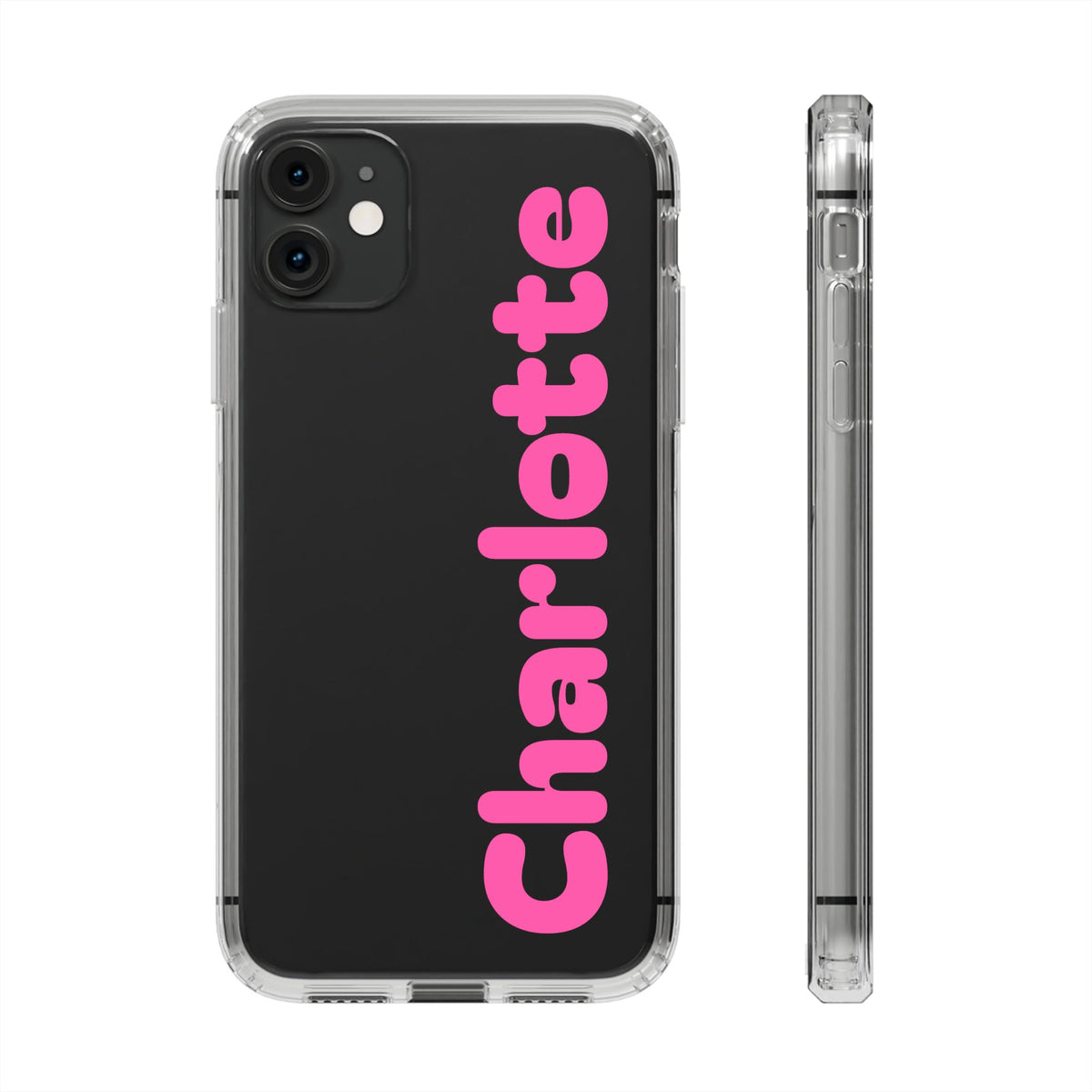 Name iphone case Custom iphone case Silicone iphone case Glossy iphone case Custom gift - casetinger