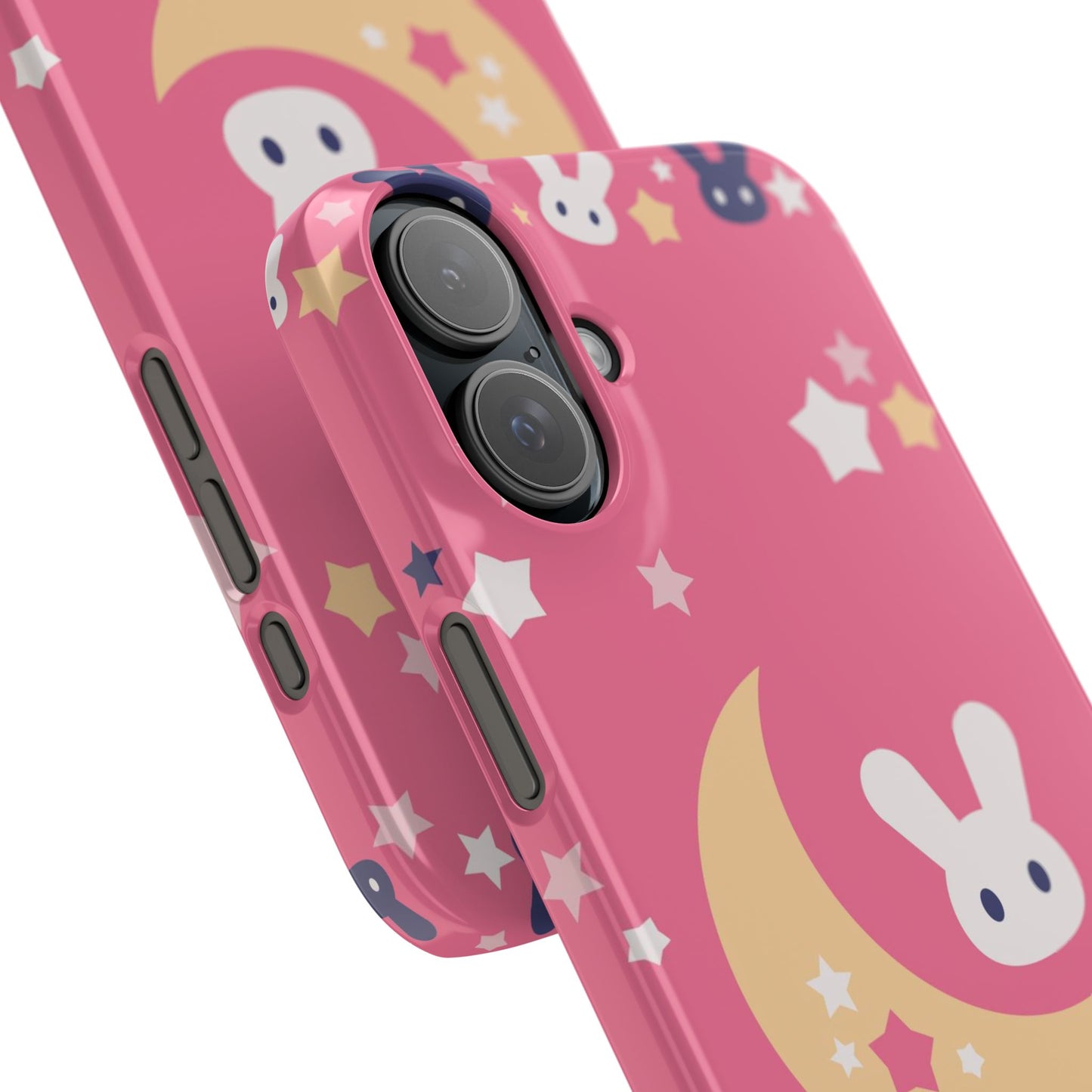 Adorable Bunnies with Moon