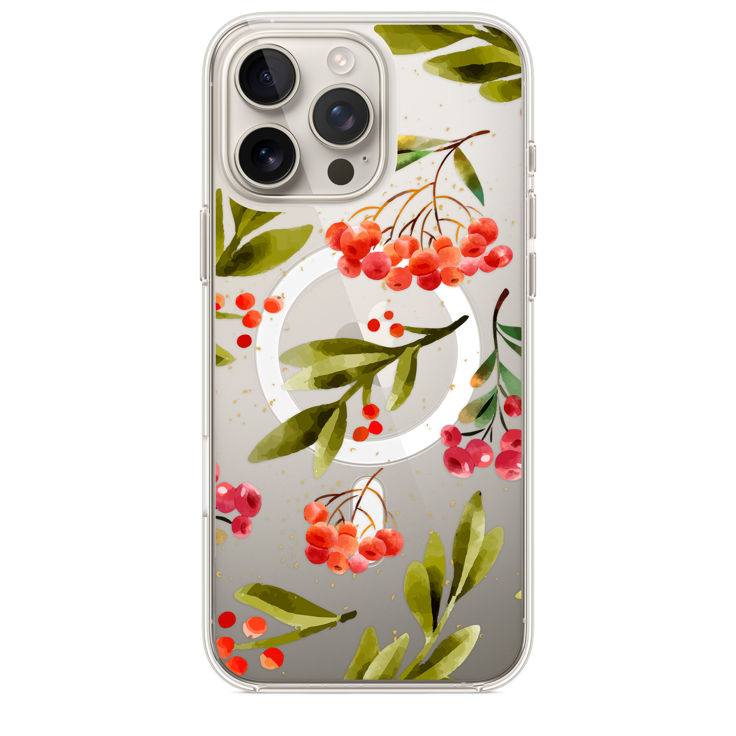 Watercolor forest berries patern - Magnetic - casetinger