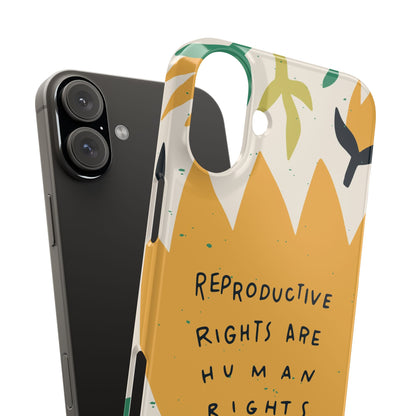 Reproductive rights are human rights feminist phone case