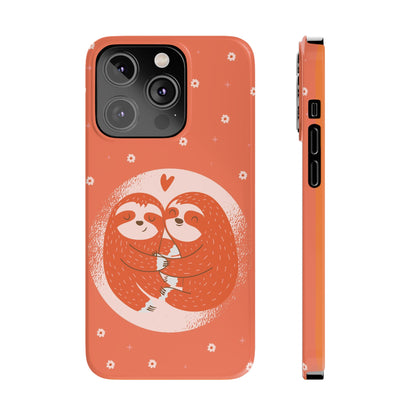 In love pair of sloths