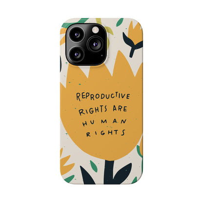 Reproductive rights are human rights feminist phone case