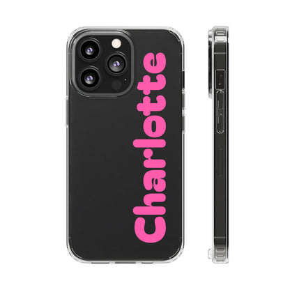 Name iphone case Custom iphone case Silicone iphone case Glossy iphone case Custom gift