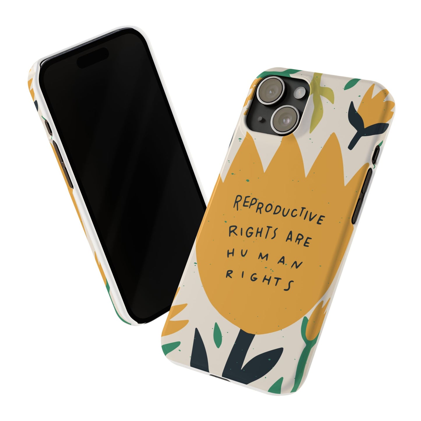 Reproductive rights are human rights feminist phone case