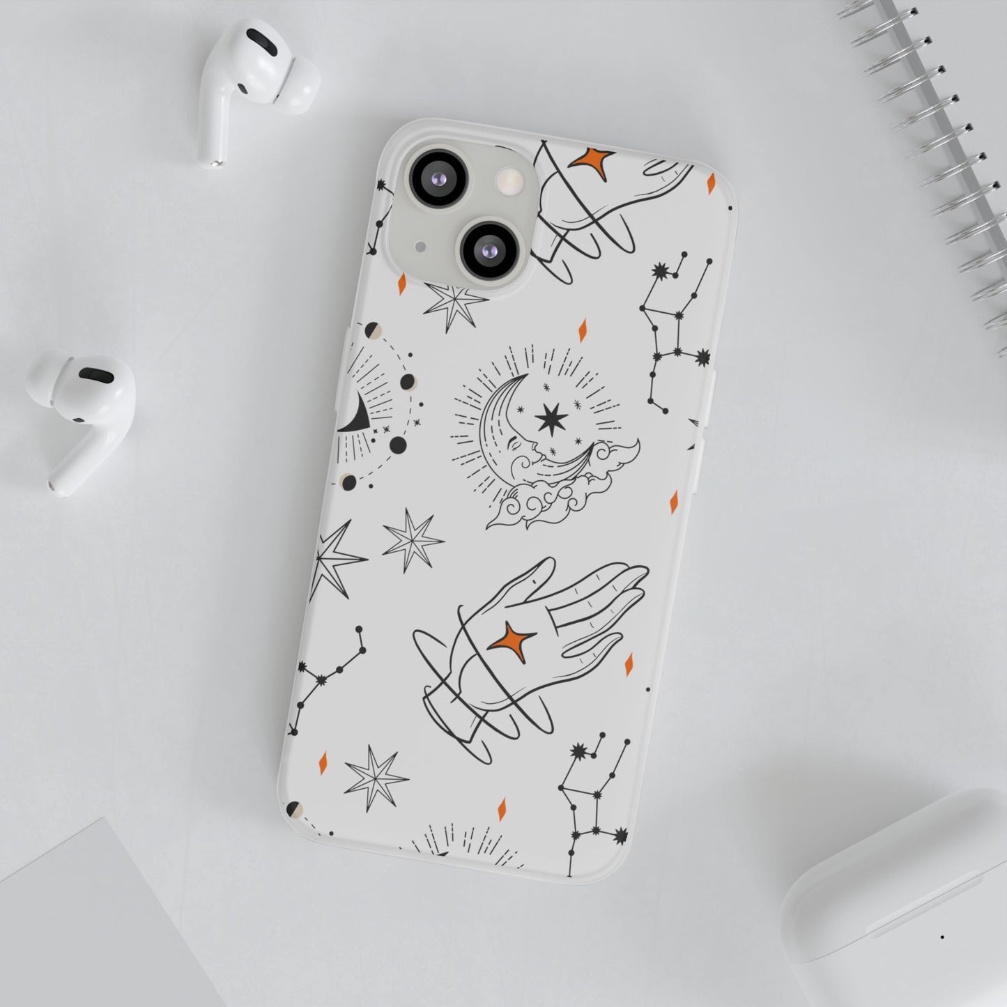 Stylish Astrological iPhone Case – Semi-Transparent & Flexible