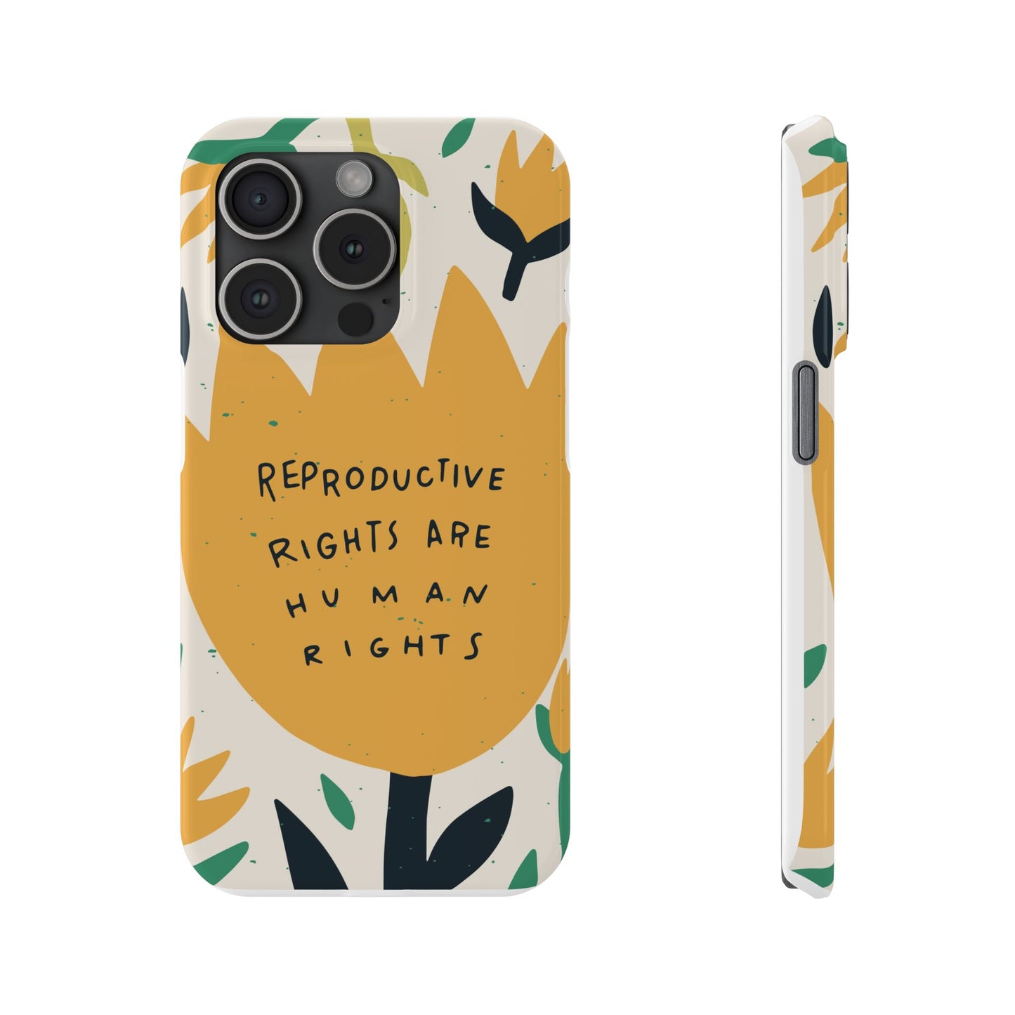 Reproductive rights are human rights feminist phone case