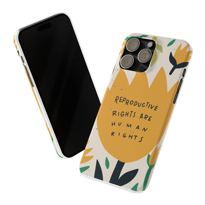 Reproductive rights are human rights feminist phone case