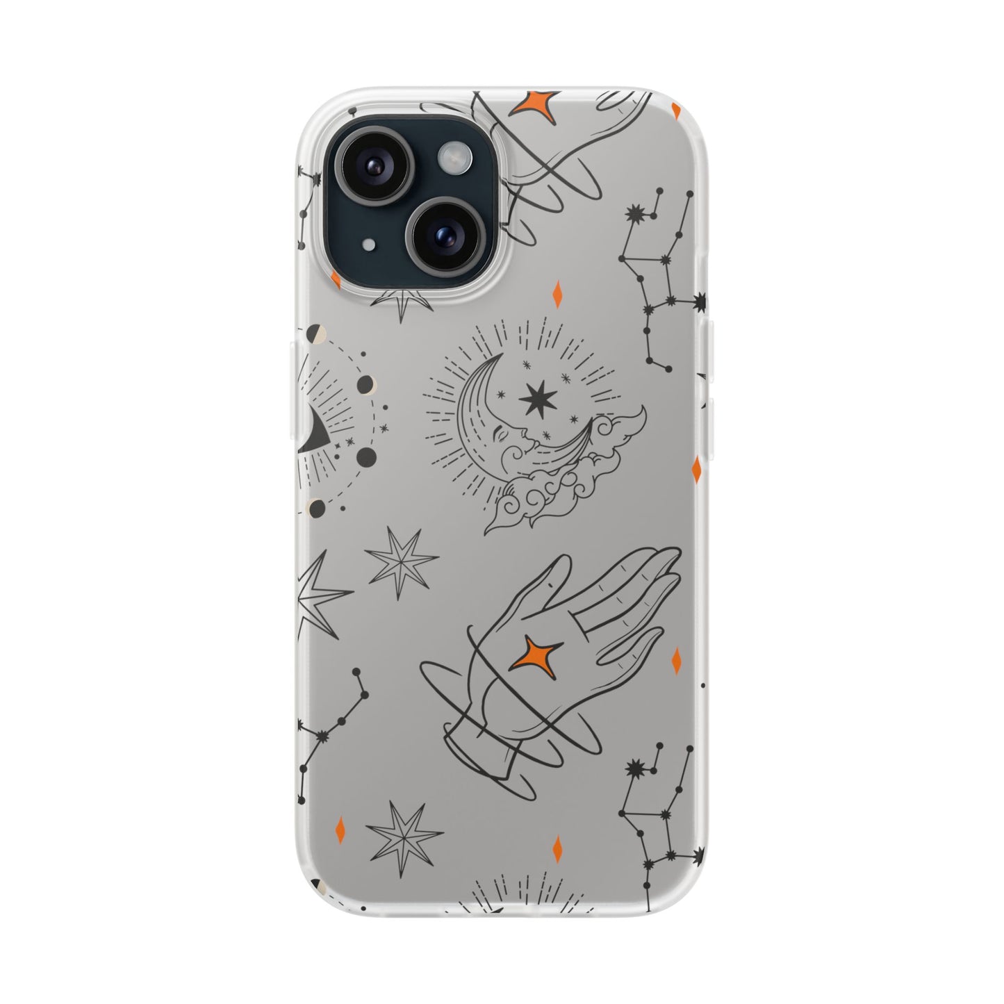 Stylish Astrological iPhone Case – Semi-Transparent & Flexible