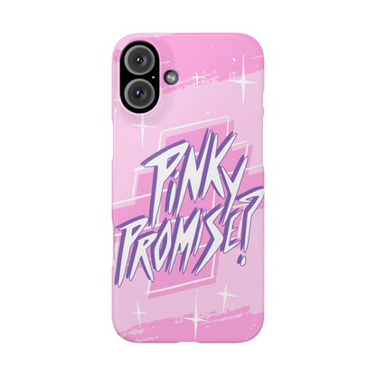 Pink iPhone 16 Case with Modern "Pink Promise" Design and Stars | Compatible with iPhone16,  15 Pro/Max, iphone 14, and iphone 13