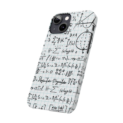 iPhone case for physics students and teachers. number geeks. For iphone 15, iphone 14 and iphone 13 pro and max.