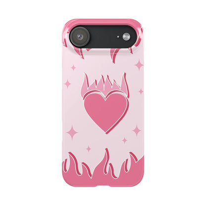 Pink Heart on Fire
