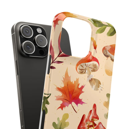 Watercolor autumn season phone cases for iPhone 16, 15, iPhone 14 and iPhone 13.