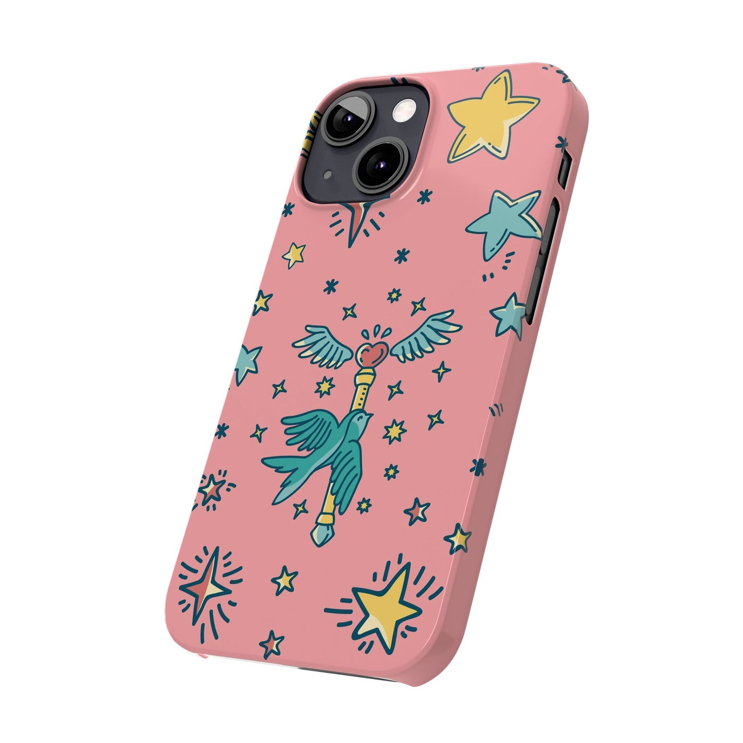 iPhone Pink Color Stroke Case: Fantasy Magic - iphone 16, 15 case, iphone 14 case and iphone 13 case