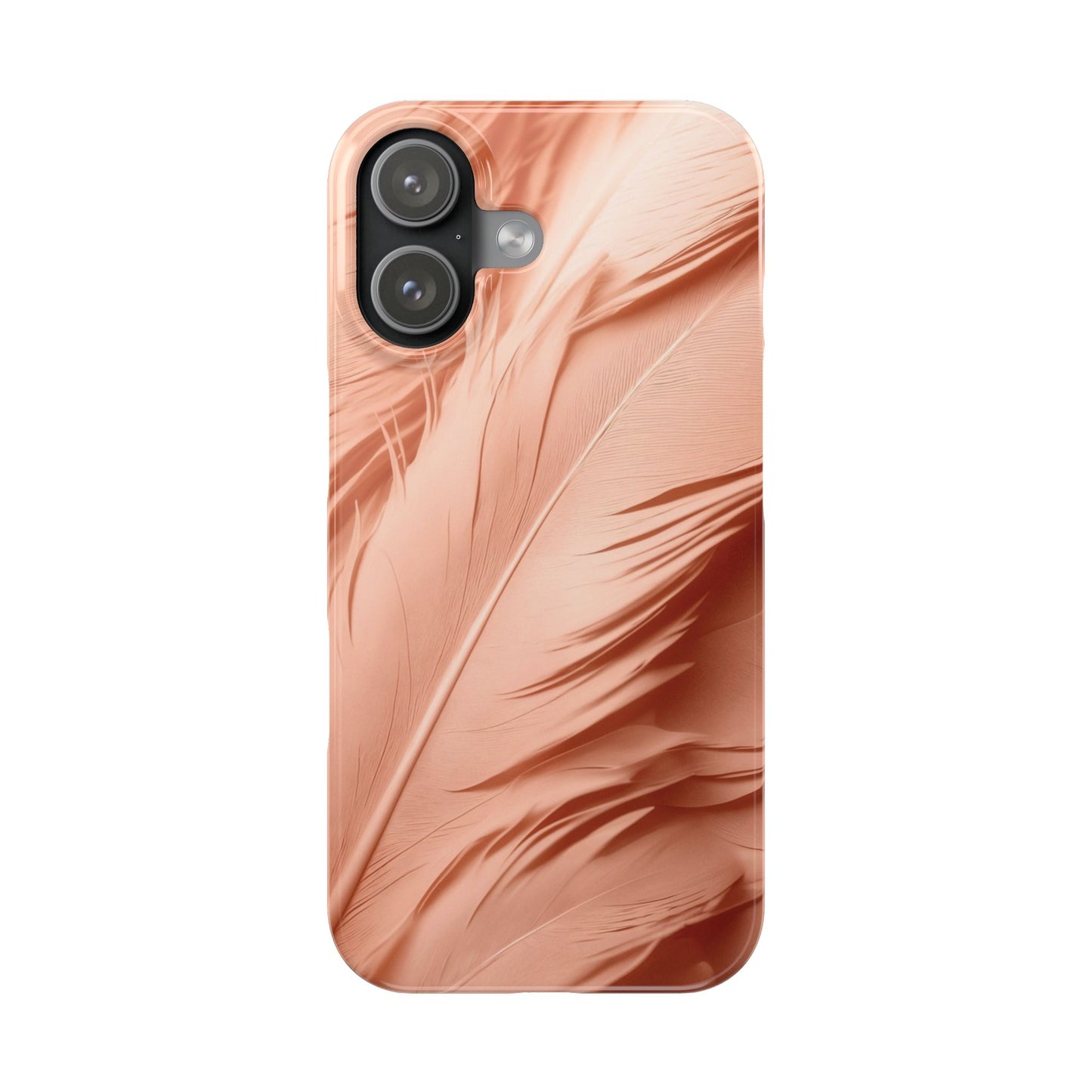 Peach-colored feathers - casetinger