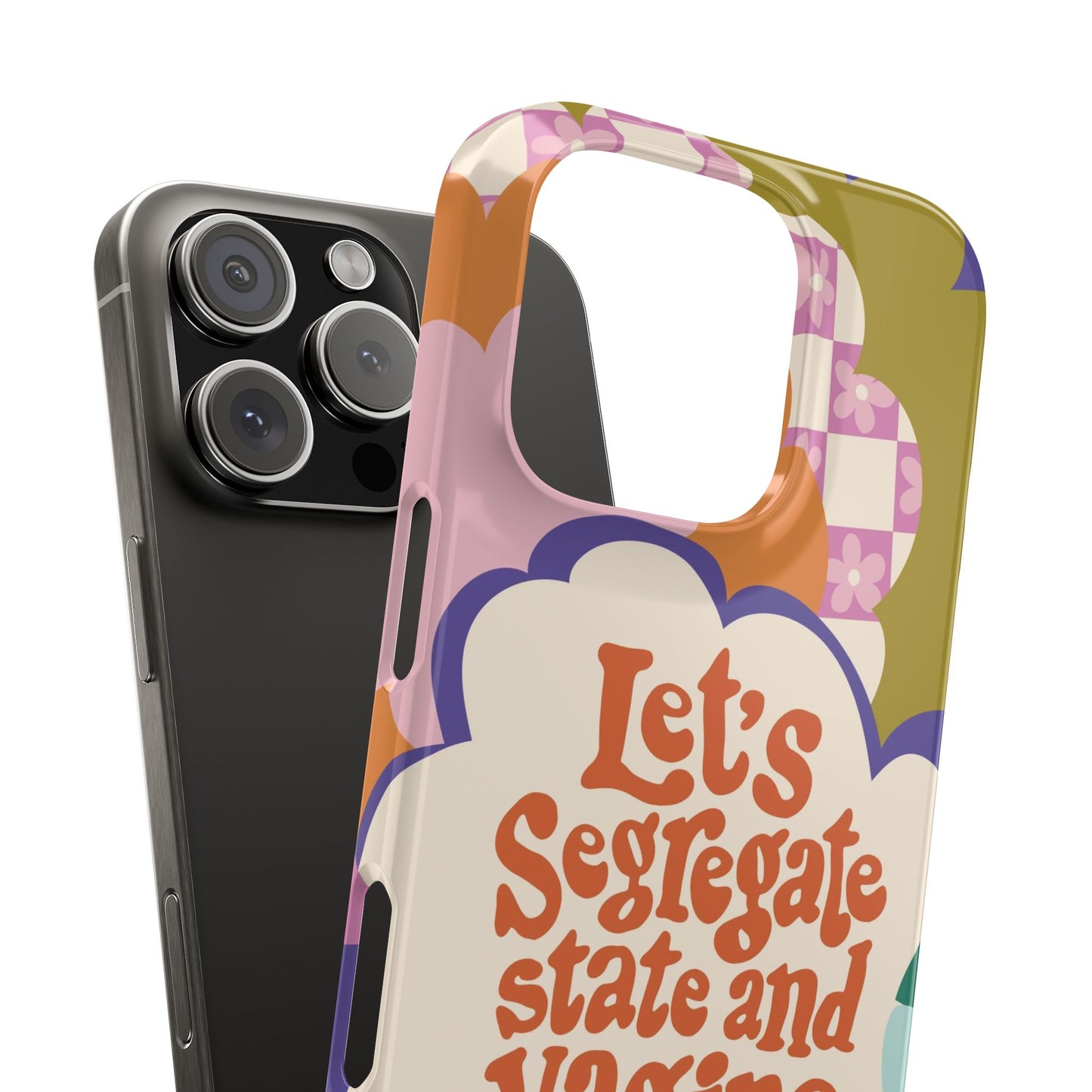 Lets segregate state and vagina feminist iphone case