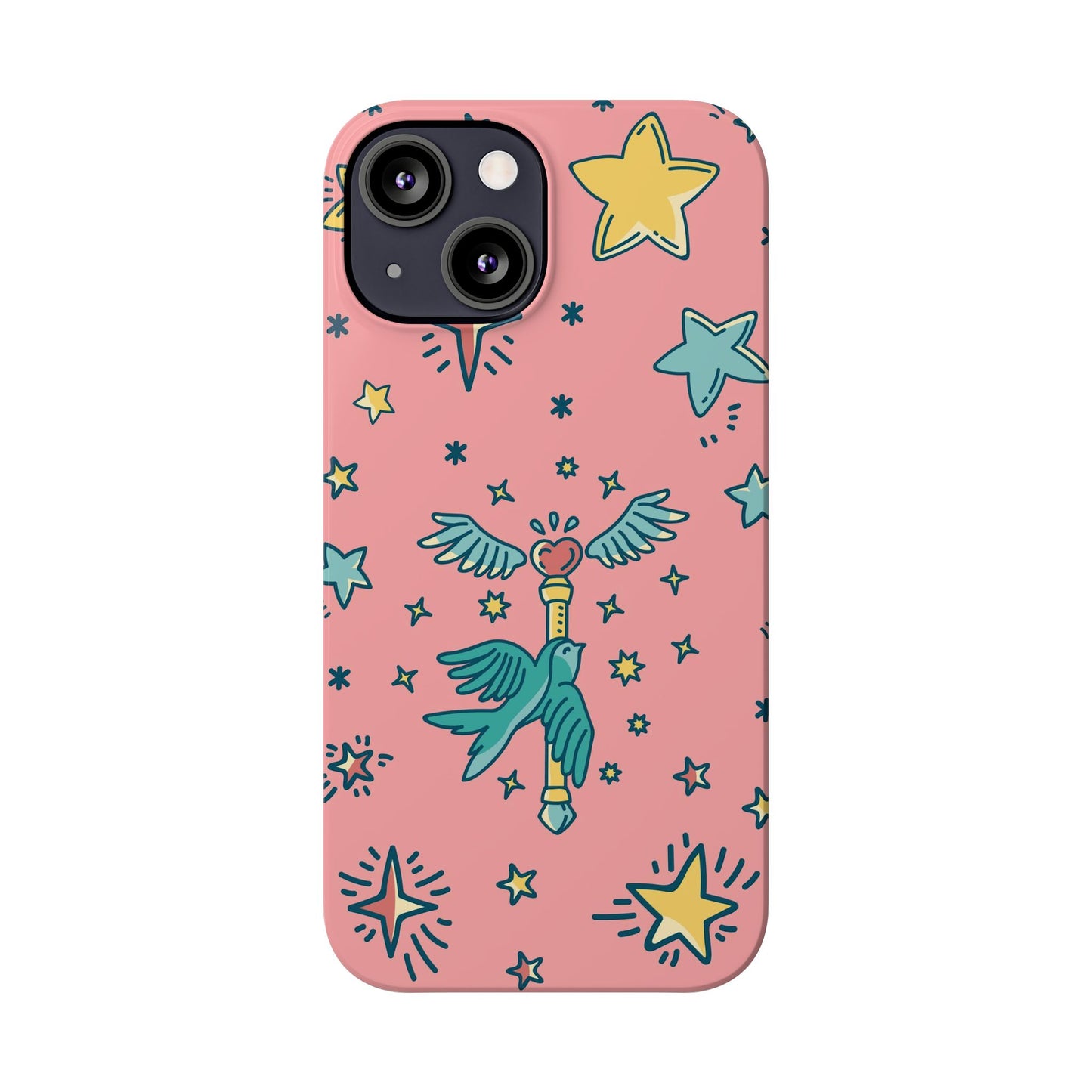 iPhone Pink Color Stroke Case: Fantasy Magic - iphone 16, 15 case, iphone 14 case and iphone 13 case