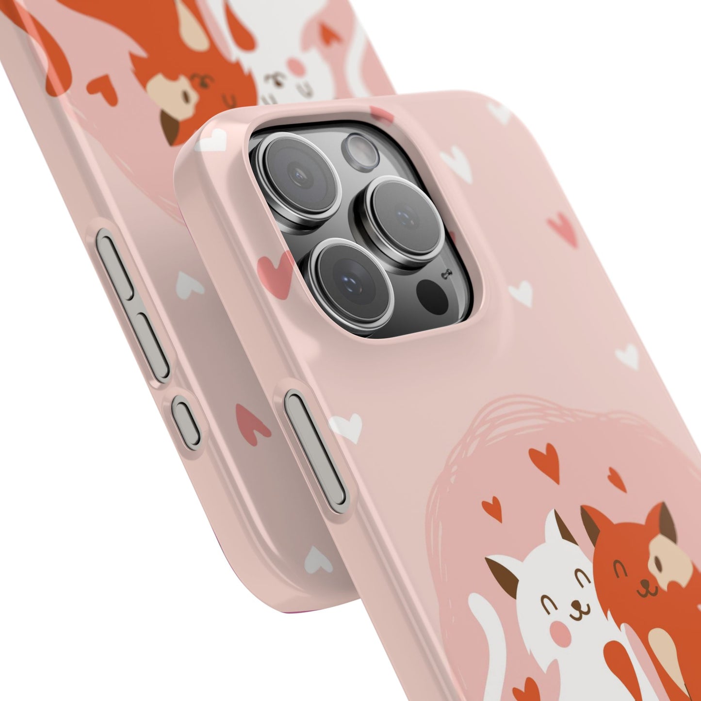 Pair of foxes in love