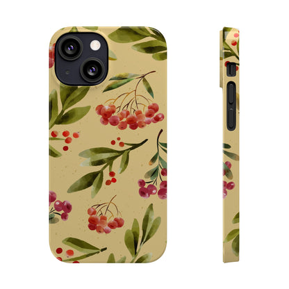 Fall season watercolor phone cases for iPhone 16, 15, iPhone 14 and iPhone 13. gift for flower lover. Iphone 15 case, iphone 14 case