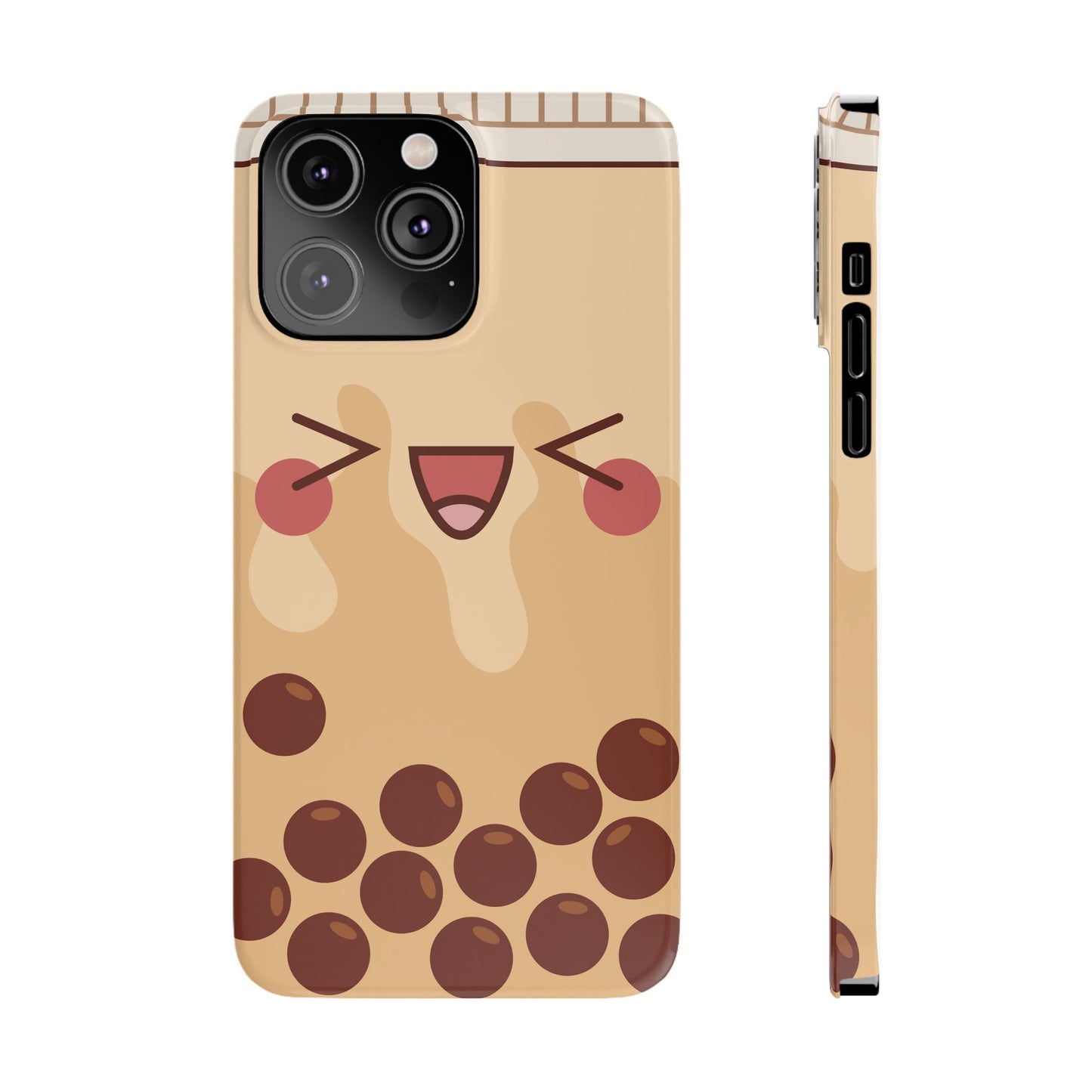 Bubble tea phone case, kawaii iphone case, anime phone case, otaku phone case, iphone 16, 15 case, iphone 15 pro case, iphone 14 case