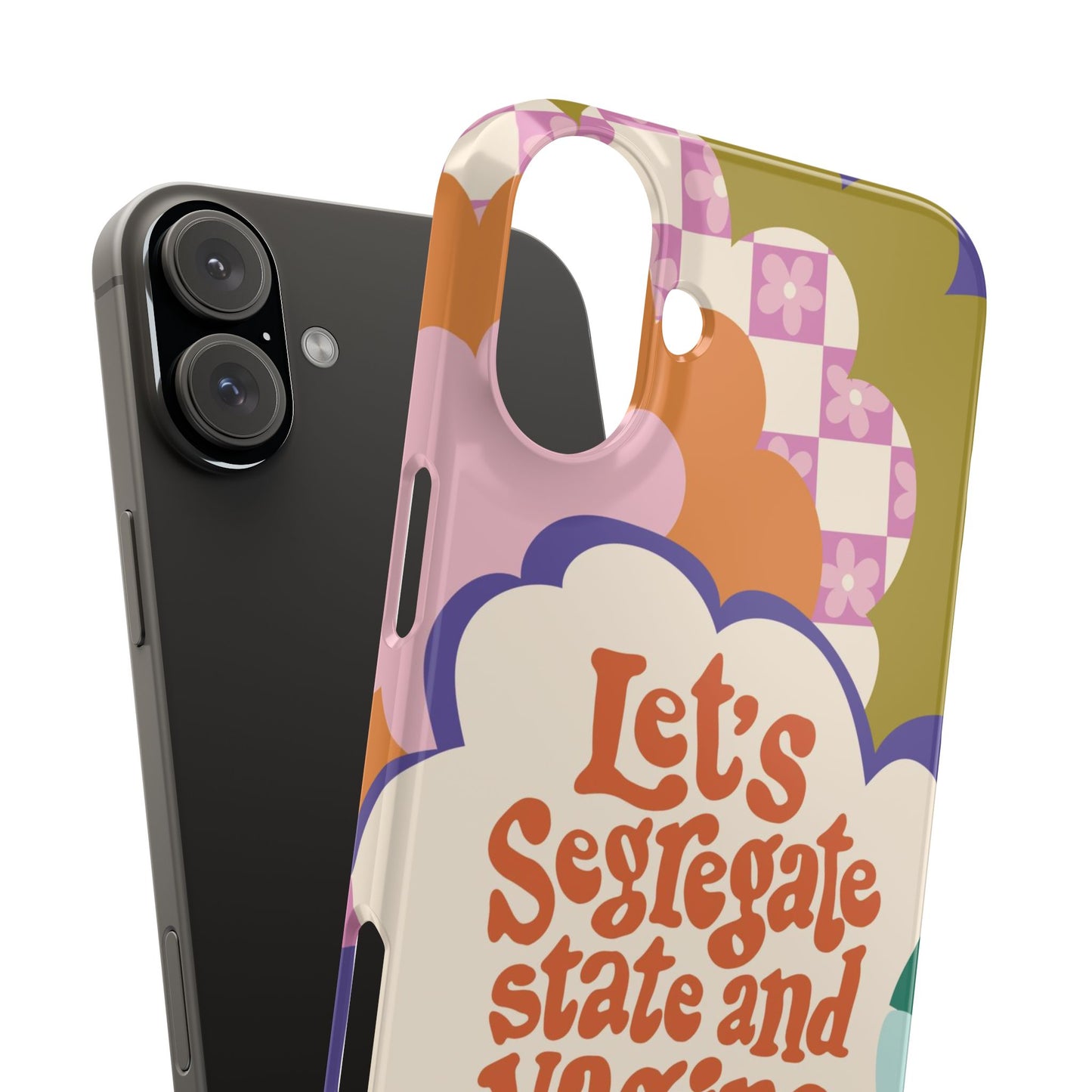 Lets segregate state and vagina feminist iphone case