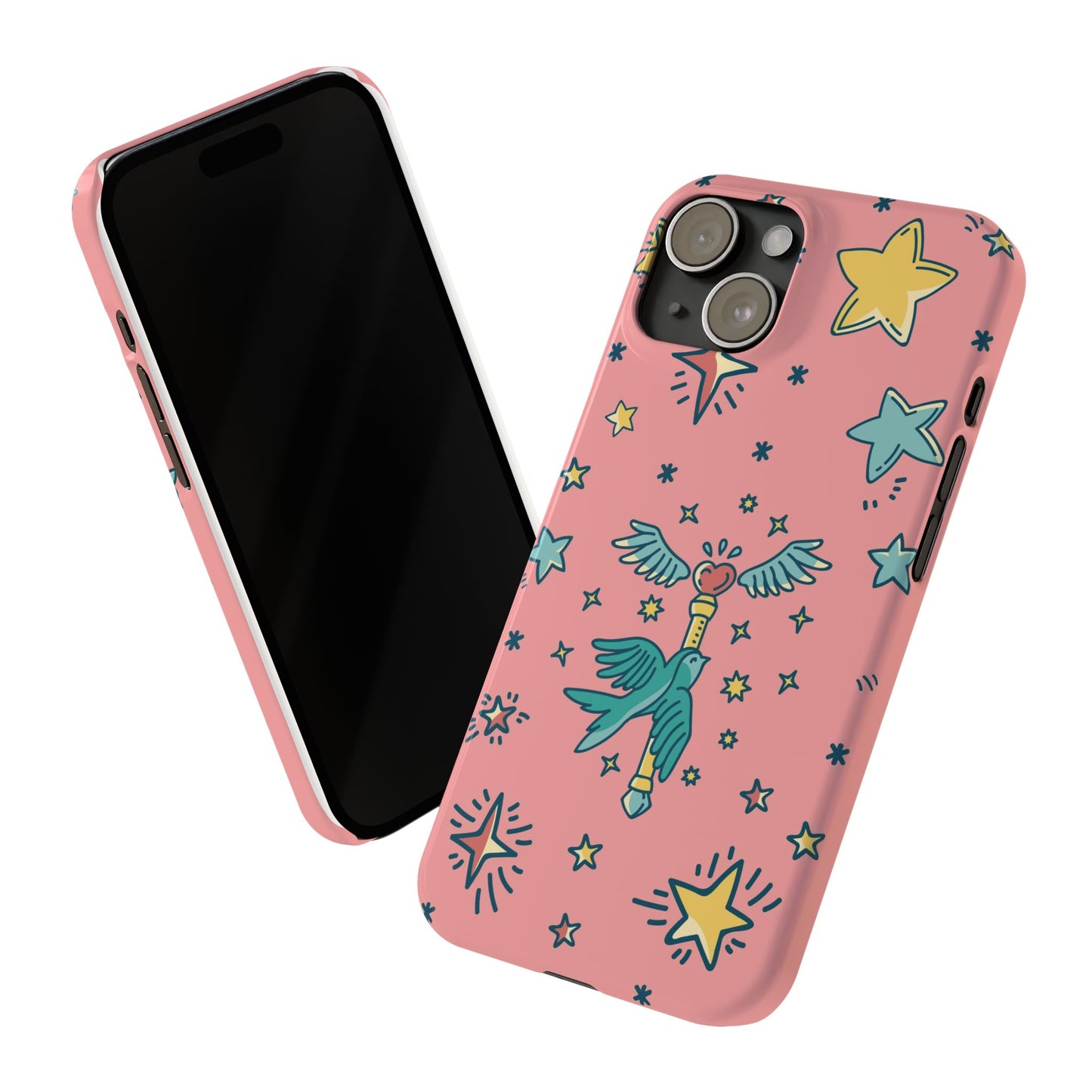 iPhone Pink Color Stroke Case: Fantasy Magic - iphone 16, 15 case, iphone 14 case and iphone 13 case