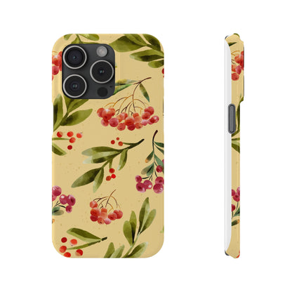 Fall season watercolor phone cases for iPhone 16, 15, iPhone 14 and iPhone 13. gift for flower lover. Iphone 15 case, iphone 14 case