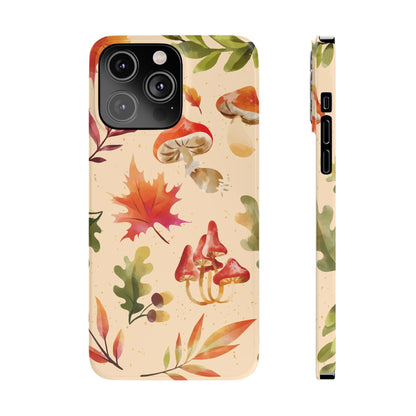 Watercolor autumn season phone cases for iPhone 16, 15, iPhone 14 and iPhone 13.