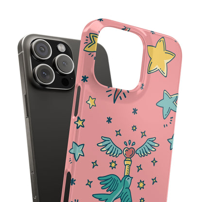 iPhone Pink Color Stroke Case: Fantasy Magic - iphone 16, 15 case, iphone 14 case and iphone 13 case