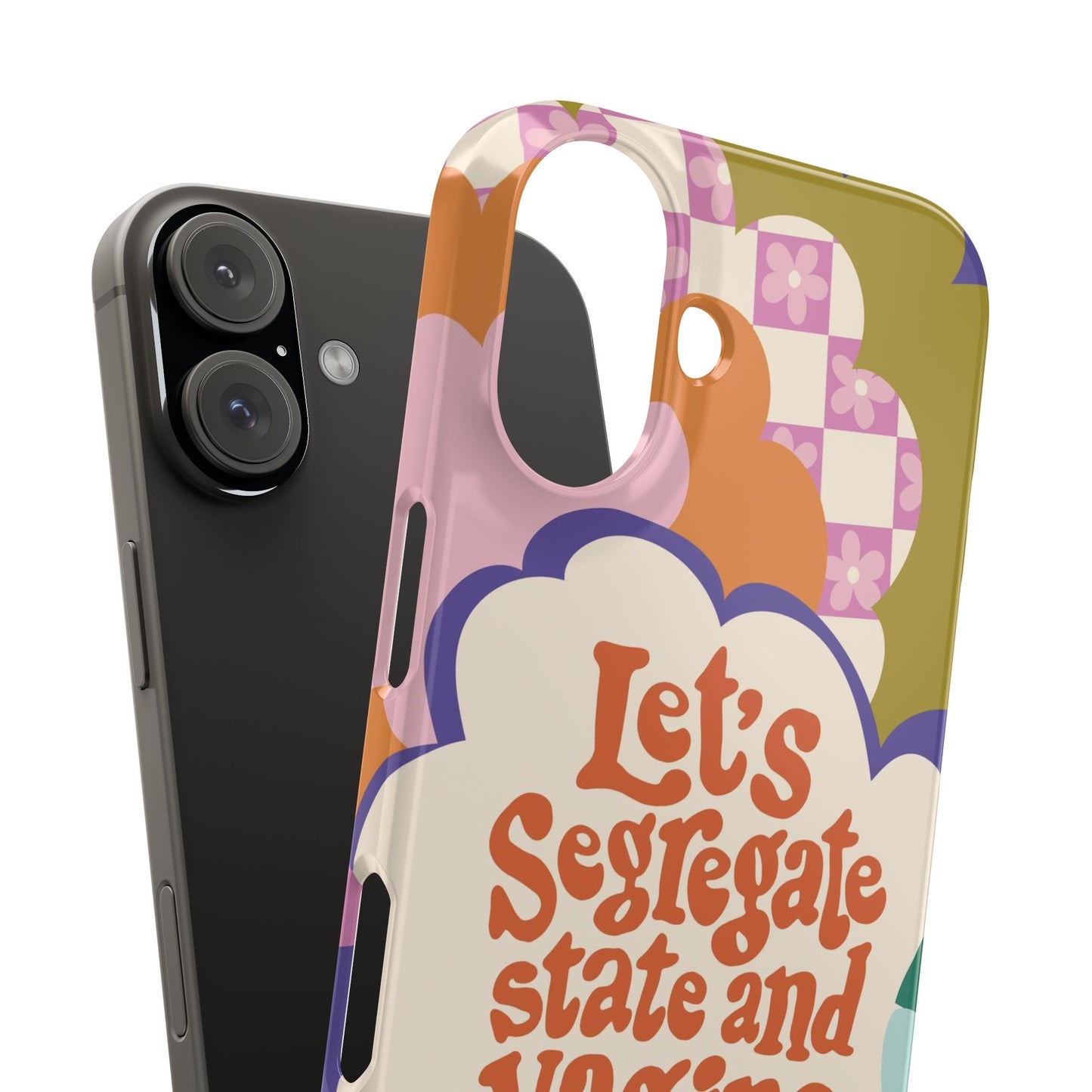 Lets segregate state and vagina feminist iphone case