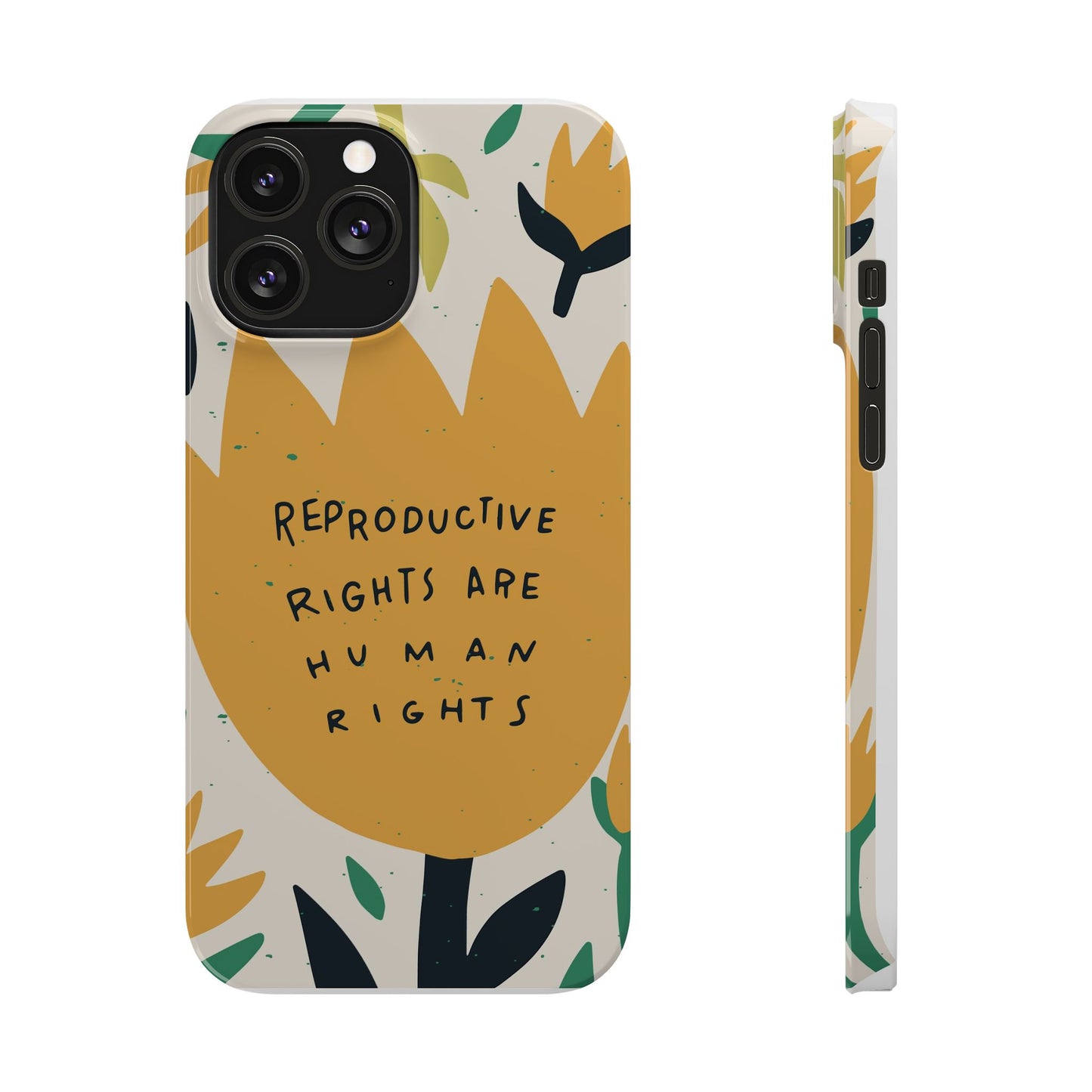 Reproductive rights are human rights feminist phone case