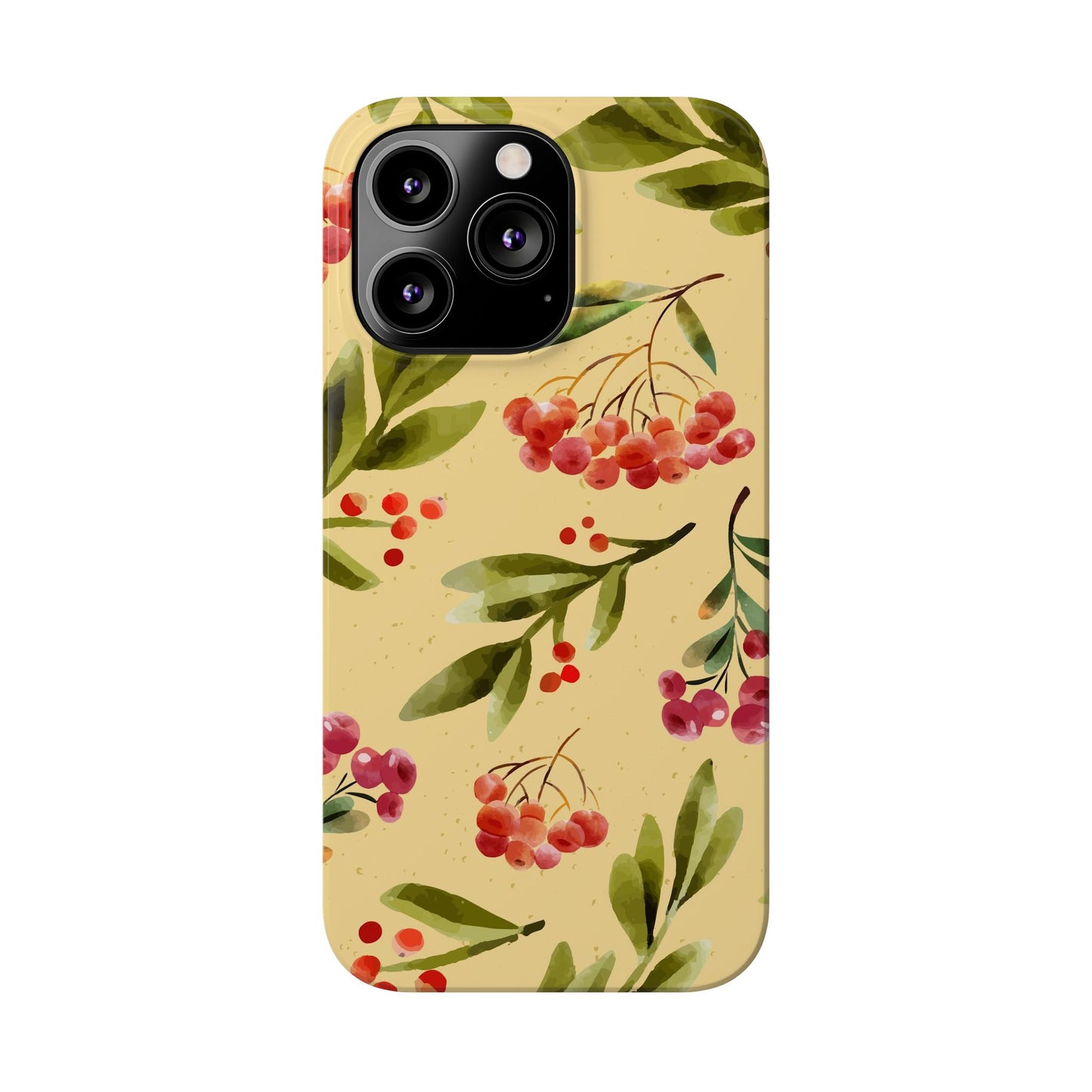 Fall season watercolor phone cases for iPhone 16, 15, iPhone 14 and iPhone 13. gift for flower lover. Iphone 15 case, iphone 14 case