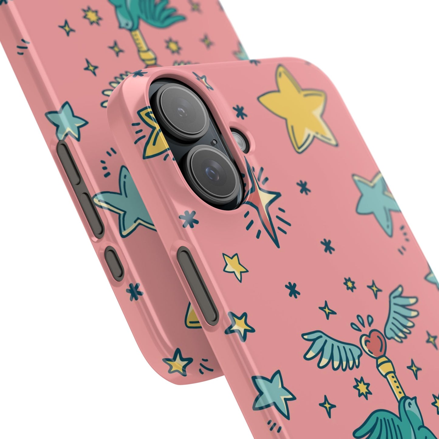 iPhone Pink Color Stroke Case: Fantasy Magic - iphone 16, 15 case, iphone 14 case and iphone 13 case