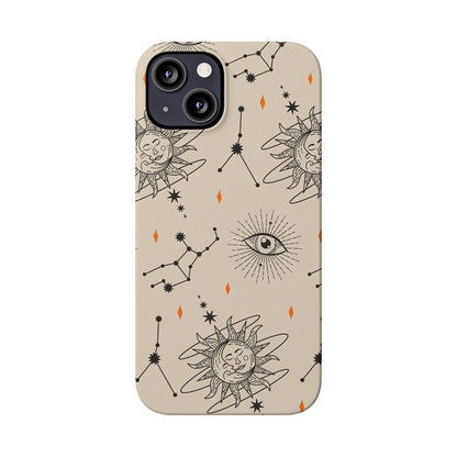 Mystical Astrology iPhone 16, 15, 14, and 13 Case - Ideal Gift for Astrology Enthusiasts - Celestial Symbolism - iPhone 15 Pro & Max - Mysticism